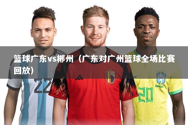 篮球广东vs郴州(广东对广州篮球全场比赛回放)