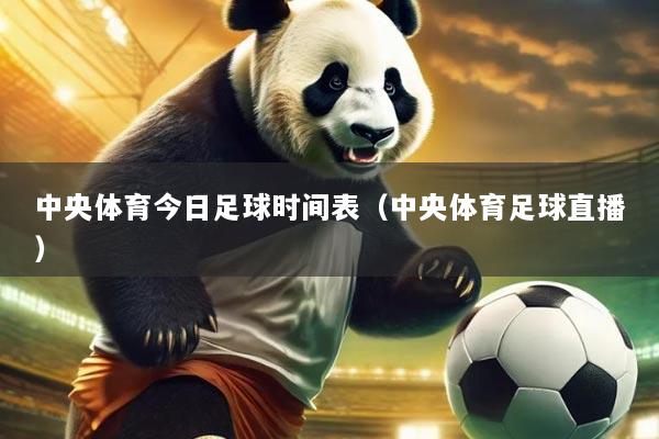 中央体育今日足球时间表(中央体育足球直播)